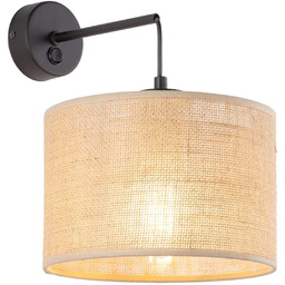 Kinkiet ekologiczny okrągły Juta 6858 TK Lighting rustykalna