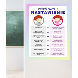 Zmień swoje nastawienie- naklejka na ścianę