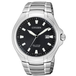 CITIZEN Zegarek Super Titanium BM7430-89E Srebrny
