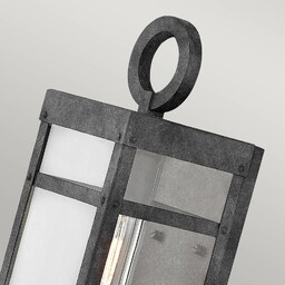 Quintiesse Kinkiet zewnętrzny Porter, czarny, wysokość 33,6 cm