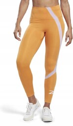 Legginsy treningowe długie Reebok Wor pomarańczowe logo r.XL