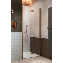 Radaway Nes Brushed Copper Dwb drzwi wnękowe 80cm
