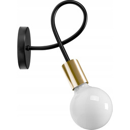 REA OSW-00073 LAMPA APP516-1W PARADISE BLACK/GOLD