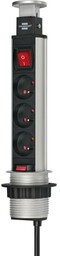 Brennenstuhl Tower Power 1396201003 3 gniazda 2m Czarno-srebrny