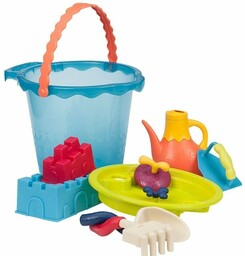 Niebieskie wiaderko z zestawem akcesoriów XXL, BX1444-B.Toys, zabawki