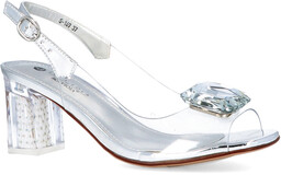 Sandały silikonowe - SCAVIOLA S-169 SREBRNE