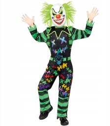 Strój chłopiec Klaun halloween przebranie Maska