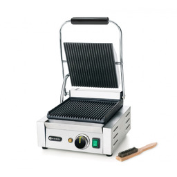 Grill Kontaktowy Elektryczny Ryflowany Gastronomiczny 22x23 Hendi 263501