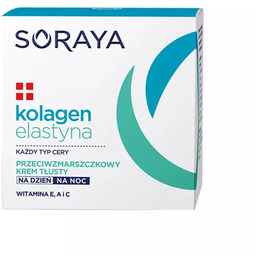 Soraya Kolagen+Elastyna, Przeciwzmarszczkowy krem tłusty, 50ml