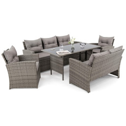 Zestaw mebli ogrodowych z technorattanu 7os. MARSYLIA BIG