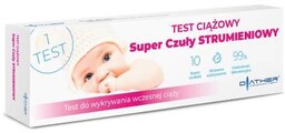DIATHER Test ciążowy Super Czuły Strumieniowy, 1szt.