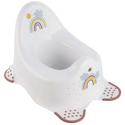 Keeeper Nocnik Adam z funkcją antypoślizgową Rainbow biały