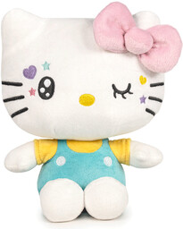 Hello Kitty Oryginalna Maskotka 17 Cm Turkusowe Ogrodniczki