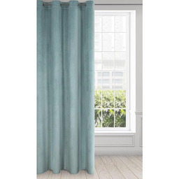 Eurofirany Aksamitna zasłona z taśmą marszczącą, nieprzejrzyste, aksamitne,