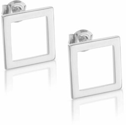 Kolczyki srebrne kwadraty