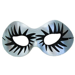 Maska karnawałowa wenecka srebrna - 1 szt.