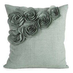 Eurofirany Poszewka dekoracyjna 45x45 Flores 7 zielona