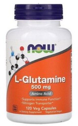 Now Foods L-Glutamina 500mg, 120kaps