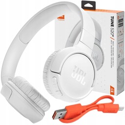 Słuchawki Jbl Bezprzewodowe Nauszne Bluetooth Białe Uniwersalne