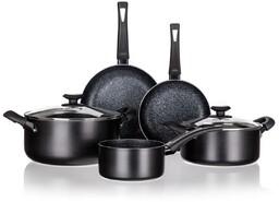 Banquet 7-częściowy zestaw garnków aluminiowych Black Stone