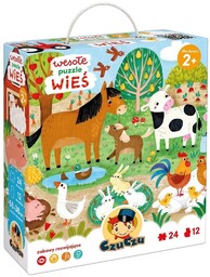 Bright Junior Media CzuCzu Wesołe puzzle Wieś 2+