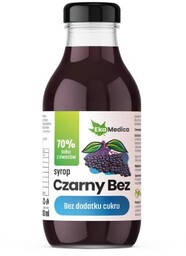 EkaMedica Syrop Czarny Bez 70% soku z owoców,