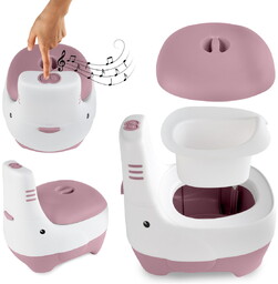 Nocnik interaktywny grający różowy Fino Pink