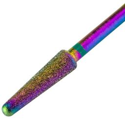 Frez diamentowy Unicorn tęczowy stożek zaokrąglony zielony Nr