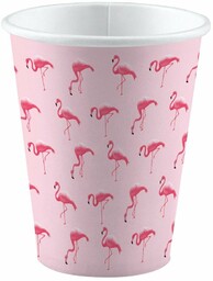 Kubeczki Różowe Flamingi - 250 ml - 8