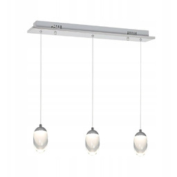 Lampa Sufitowa Ovo Srebrny Szklane Klosze 15W Led