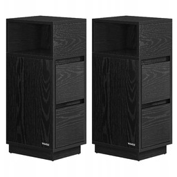 Szafka nocna boczna słupek 2 szuflady 1 otwarta