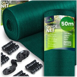 Siatka Cieniująca 1,5x50m Maskująca Mata Na Płot Ogrodzenie