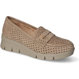 Mokasyny Potocki 25-12608KH Khaki zamsz