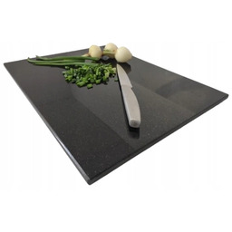 Deska do Krojenia Granitowa Kuchenna Duża Czarna Premium