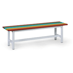 Ławka parkowa FLORA, 1500 mm, kolorowa