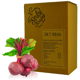 Sok z buraka 100% 5l NFC naturalny buraczany