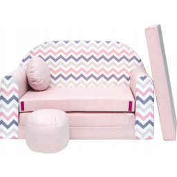 Sofa Dla Dzieci Kanapa 160cm Rozkładana Piankowa Mini