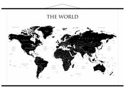 ArtGlob, mapa ścienna polityczna The World (j. angielski)