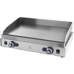 Płyta grillowa gł./ryf 68x41 cm 3500W Hendi 203163