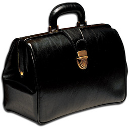 GIMA TEXAS CZARNA Torba lekarska ze sztucznej skóry,