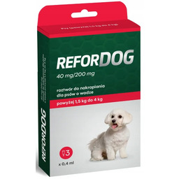 Refordog 40 mg/200 mg krople dla psów o