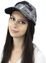 Kaszkietówka jeansowa CZAPKA Z DASZKIEM damska męska VINTAGE
