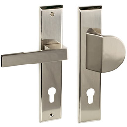 Klamko-pochwyt klamka do drzwi zewnętrznych furtki bramy inox