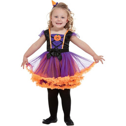 Toddler Pumpkin Witch Costume, Orange