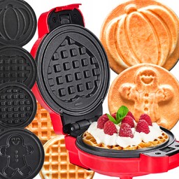 Mini Gofry Gofrownica Nieprzywierajaca Mocna 8 Płytek 4