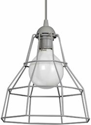 Lampa wisząca metalowa VEN W-CORF/A GR drut loft