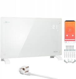 Grzejnik elektryczny energooszczędny szklany ścienny 2 kW WiFi