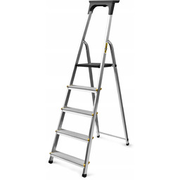 Drabina aluminiowa 5 stopni Drabest Pro wzmocniona 150kg