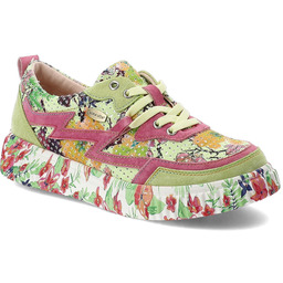 Laura Vita Sneakersy damskie, cholewka ze skóry zamszowej