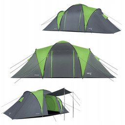 Nils Camp NC6031 Namiot 6-osobowy kempingowy rodzinny zielono-szary